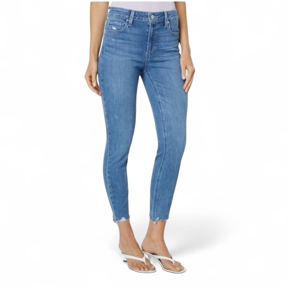 PAIGE Hoxton High Rise Skinny Ankle Jeans 32 Like New